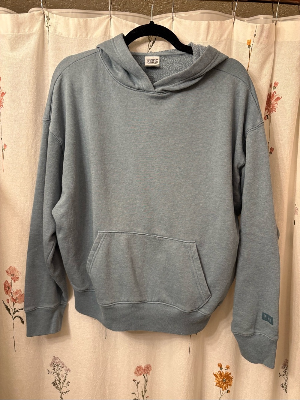 PINK Victoria's Secret Teal Blue Pullover Hoodie